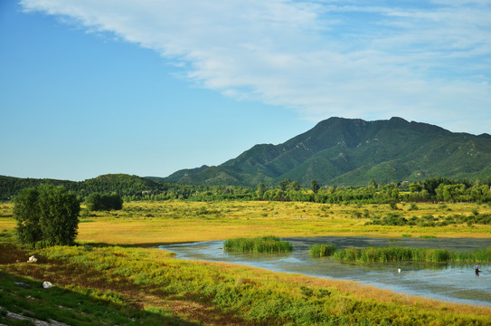 蓝天青山