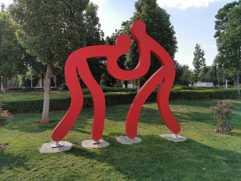 运动主题广场雕塑