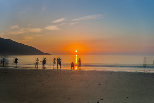 天空黄昏夕阳