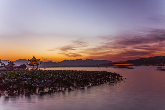 天空黄昏夕阳