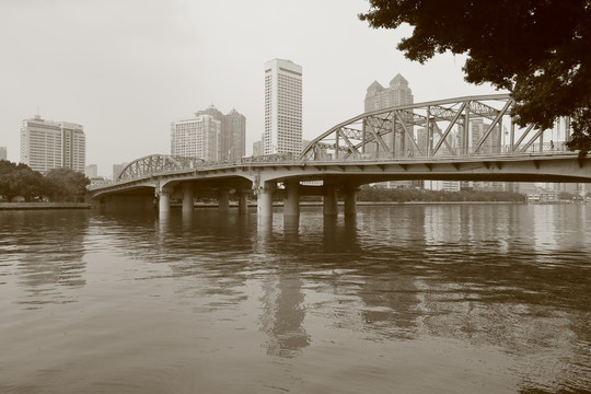 广州海珠桥老照片