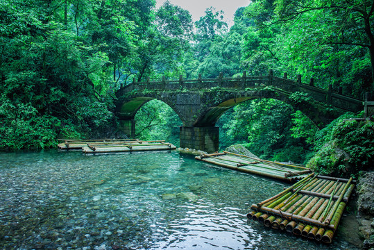 青城后山双石桥