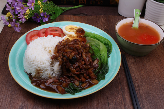 茄子肉沫饭