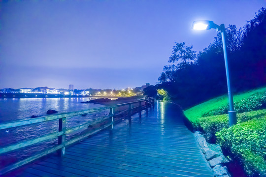青岛海滨夜景