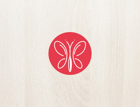 logo标志商标字体设计蝴蝶