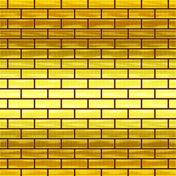 金色砖墙底纹
