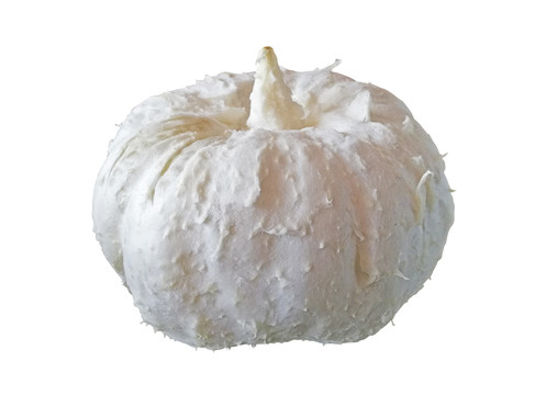 剥皮的柚子抠图白背景摄影图