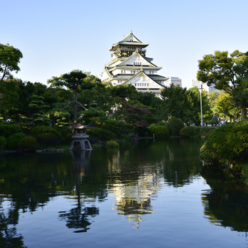 日本大阪城公园景观