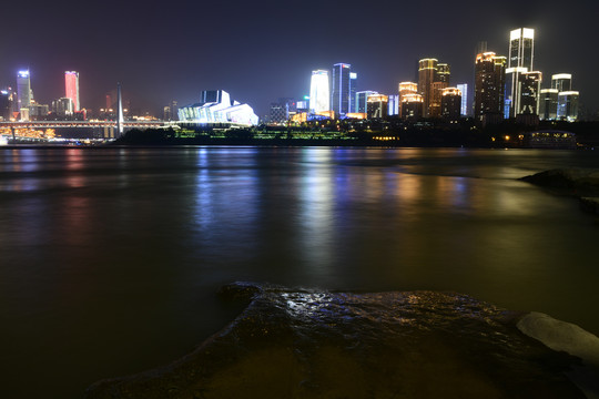 重庆山水都市夜色