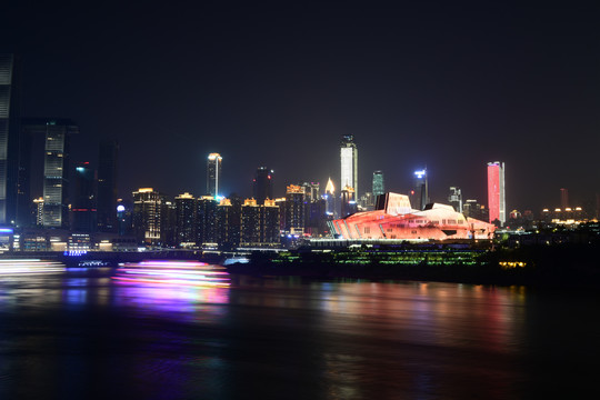 重庆山水都市夜色
