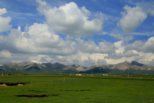 祁连山草原牧场