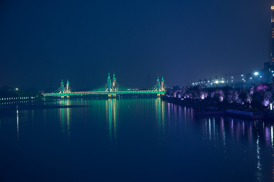 玉带河桥夜景