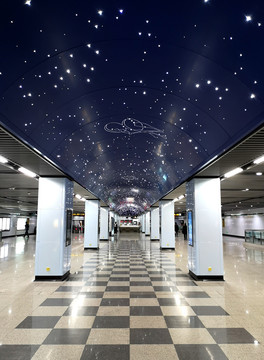 上海国际客运中心地铁站地下通道