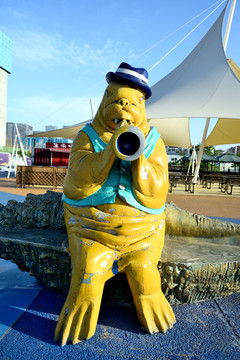 海狮塑像