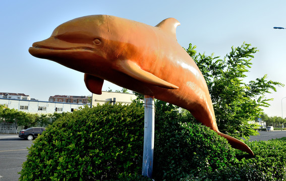 鲸鱼雕塑