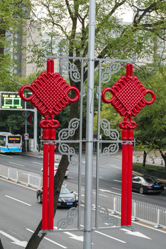 街道装饰中国结灯饰