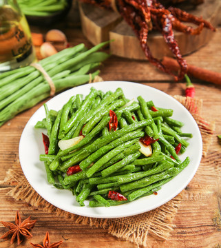 干烧豆角