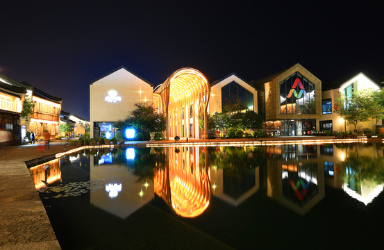 杭州梦想小镇夜景