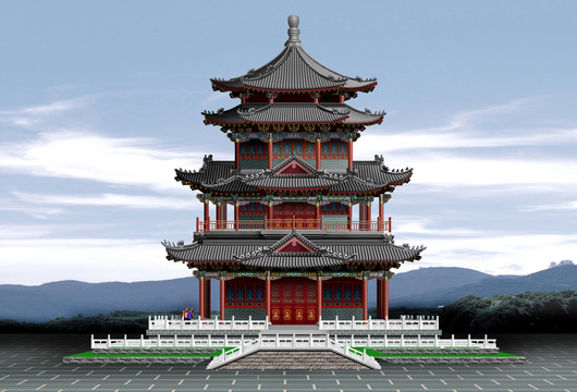 古建阁效果图