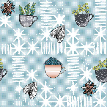 植物插画图案