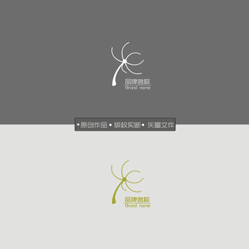 蒲公英logo设计