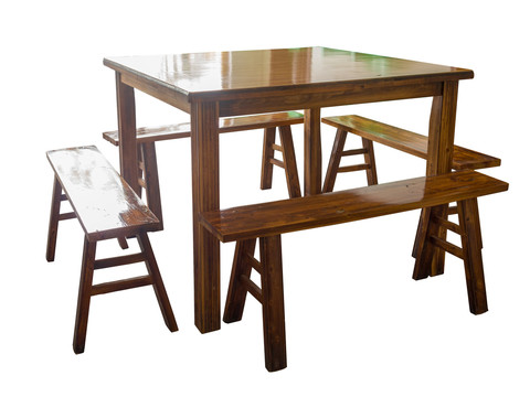 中式餐桌抠图白底白背景摄影图