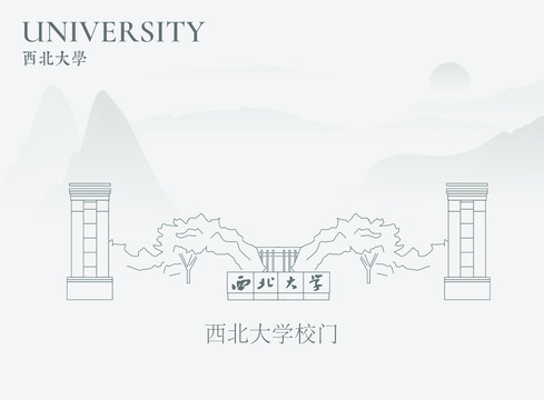 西北大学校门