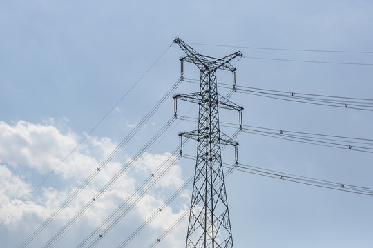 电力传输电塔输电线