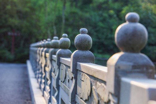 金钟水库石雕围栏