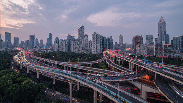 立交桥夜景