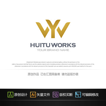 YW字母皇冠logo