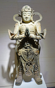 清代韦驮铜像