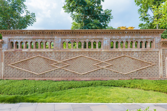新疆风格砖墙