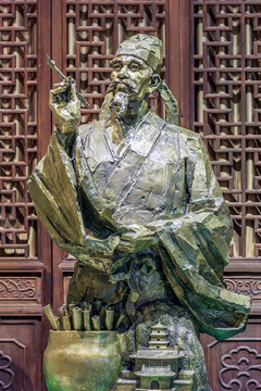 吴道子塑像
