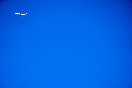 蓝天飞机