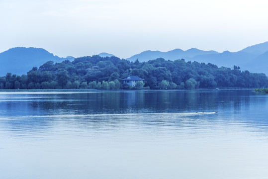 杭州西湖风光孤山公园