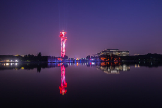 北京奥林匹克塔夜景