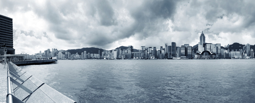 香港维多利亚港湾景观