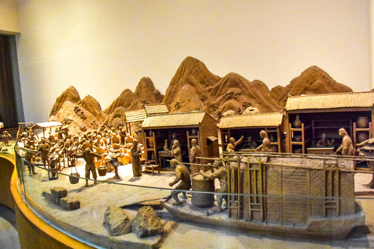 古代陶瓷生产场景