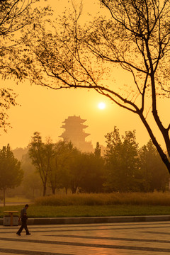 唐山南湖早晨