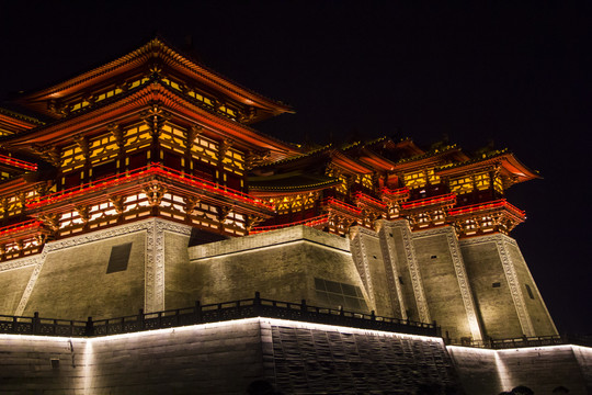 洛阳应天门夜景