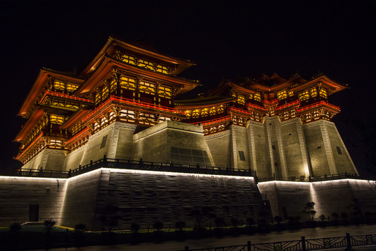 洛阳应天门夜景