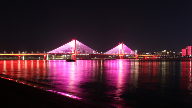 武汉长江二桥夜景