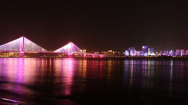 武汉长江二桥夜景