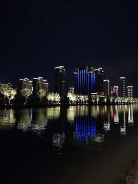 河道景观夜景