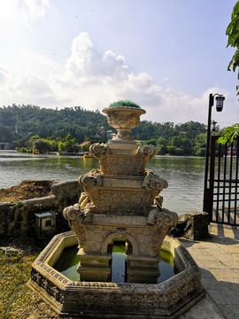 喷泉水池