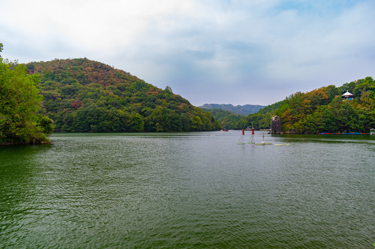 武汉木兰天池风景区初秋风光