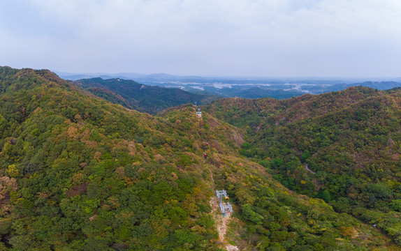 武汉木兰天池风景区航拍风光