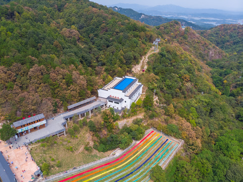 武汉木兰天池风景区航拍风光