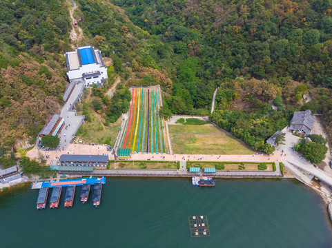 武汉木兰天池风景区航拍风光